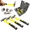 Walgreen® 7pc Car Auto Body Dent Repair Panel Kit + Case - Beaters Beating Fibreglass Hammer