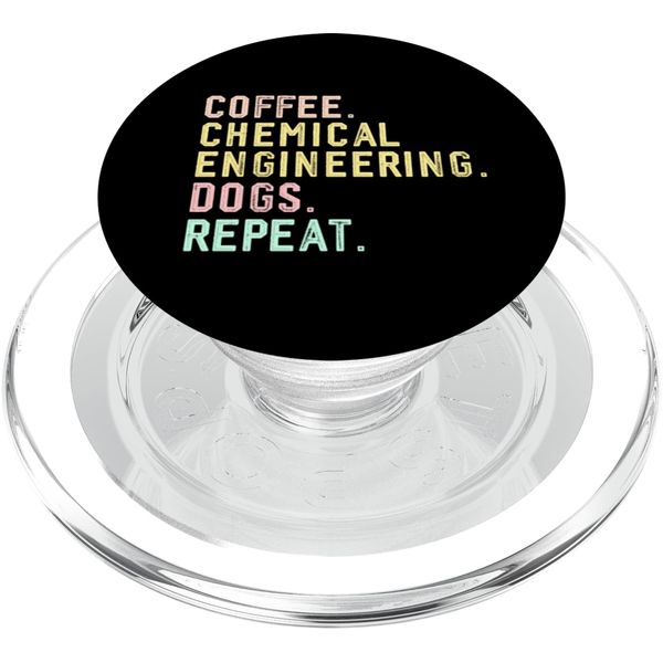 Retro Coffee Dogs Chemical Engineering PopSockets PopGrip for MagSafe