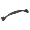Hickory Hardware 1 Pack Solid Core Kitchen Cabinet Pulls, Luxury Cabinet Handles, Hardware for Doors & Dresser Drawers, 5-1/16 Inch (128mm) Hole Center, Vintage Bronze, Ithica Collection