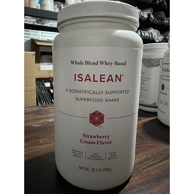 Isagenix Whey-Based IsaLean Strawberry Cream Protein Shake- Whole-Blend exp  2/24