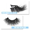 25mm Long 8D False Eyelashes Handmade Faux Mink Lashes Natural Wispy Cross Fluffy Eyelashes for Makeup Eyelashes Extension