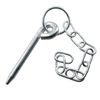 AB Tools 2pk Round Cotter Pin & Chain 10mm by 110mm Trailer Tipper Tailgate Tailboard