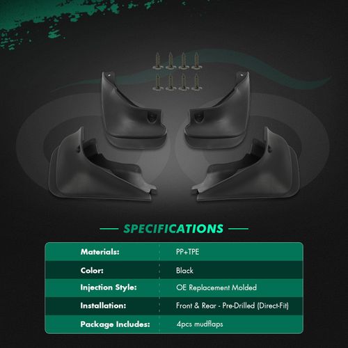 SCITOO Mud Flaps Fit for Toyota Corolla 1992-1999