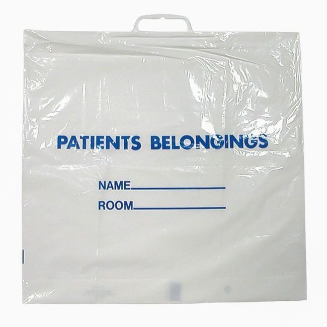 DawnMist Snap Closure Patient Belongings Bag 18.5 x 20" Polyethylene  250 Ct