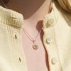 Philip Jones Daisy Necklace Created with Zircondia® Crystals