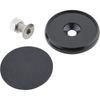 Round Brake Pedal Pad - Black