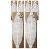 6 Pack - 15.75 x 4.75 inch Double Sided Helix Fishtail Rectangular Sublimation Wind Spinner Blanks w/Hooks