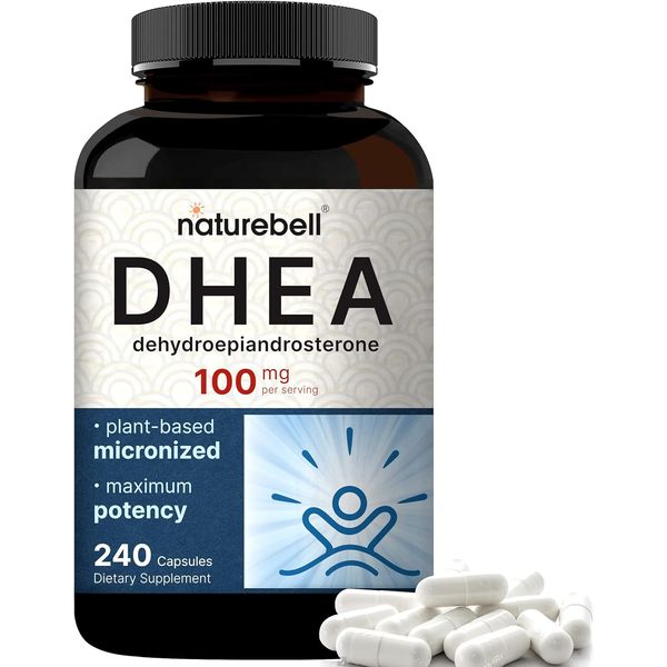 DHEA 100Mg, 240 Capsules | Extra Strength, Micronized Grade for Better Absorp...