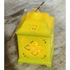 Light Green  LED Lantern 5.2 In Flickering Yellow Tea Light. On/Off Switch  4.5”