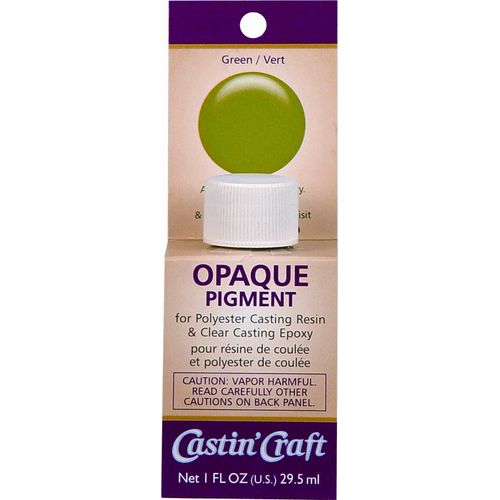 Environmental Technology Castin'Craft Opaque Pigment - Green (1 oz Kit) Polyester Casting Resin Clear Epoxy Coloring Liquid Tints & Dye Art Supplies Artists, Artisans & Hobbyists, 1 Liter (46329)