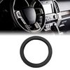 uxcell 32cm Outer Dia Car Rubber Antislip Comfortable Steering Wheel Cover Black