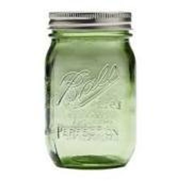 Ball Mason Jars Green 480ml 100 Anniversary Limited Color Mason Jar 16oz [parallel import goods]