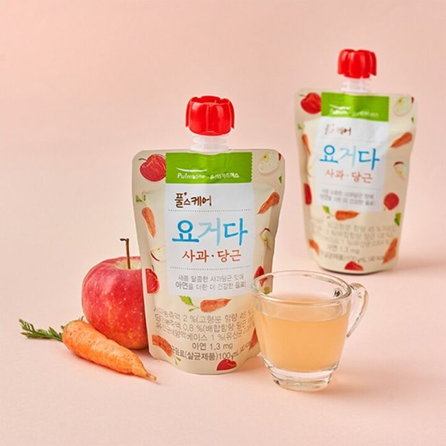 Pulmuone Design Meal Yogurt Apple Carrot, 40Ea, 100ml