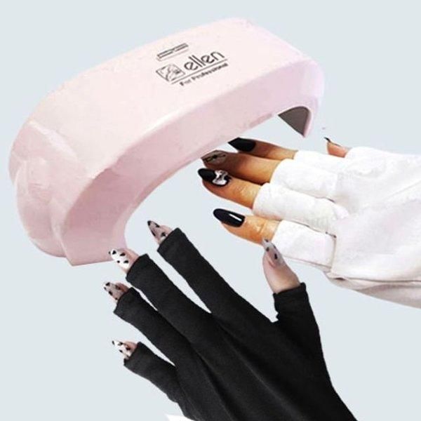 [Other] Nail Gloves UV Protection Hand Protection Gloves Black (WC142BA)