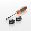 HR 170457 Set, 9 Piece Magnetic Bit Holder + High strength bits