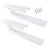 SPARES2GO Extendable Wall Mounting Brackets compatible with Morphy Richards Microwave (White)