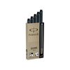 parker fnt pen cart., old model, blk, 5 pc.
