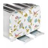 Laura Ashley 4 Slice Toaster Elveden White Silver