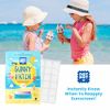 BuzzPatch SunnyPatch UV Detecting Patches for Kids and Adults (24 Pack) – The Natural Patch - All-Natural Waterproof Patches, Changes Color When Time To Reapply Sunscreen