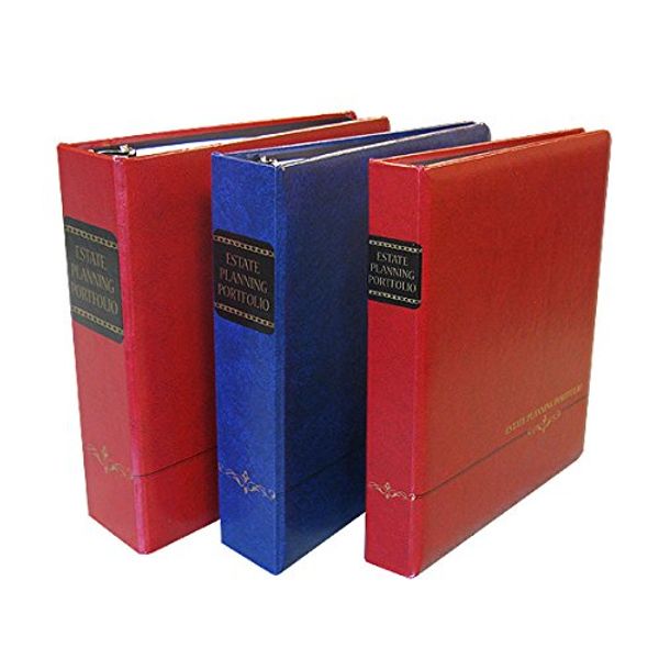 Blue 1.5" Estate Planning Portfolio, Binder, 18 Position tabs and fillable Personal Data Sheets