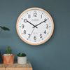 404-53707 La Crosse Technology 12.8" Atomic Wall Analog Wall Clock - Beech Wood
