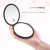 Gospire Mirror, 10x Magnifier, Double Sided Compact Mirror, Magnifying Mirror, Double-Sided Makeup Mirror, Portable Mirror, Folding Mirror, Adjustable Angle, Respect for the Aged Day Gift, Gentle for Presbyopia, Black