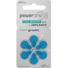 Power One Size 675P Implant Plus Cochlear Hearing Aid Batteries (6 Cells)