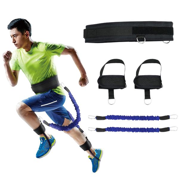 CMD Vertical Jump Trainer, Muscle Trainer, Leg Resistance Band, Stretch Band, Natural Rubber Tube, Tear Protection, Vertical Jump Training, Basketball, Football, Volleyball, Tennis, Full Body