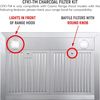 Cosmo Range Hood Filter Genuine Charcoal Filter (CFK1-TM)
