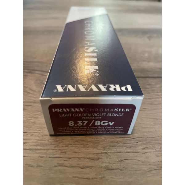 Pravana ChromaSilk Hair Color 8.37 / 8Gv Light Golden Violet Blonde 3 oz