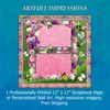 Fluttering Garden Whimsy  Personalized Wall Art or Scrapbook Page
