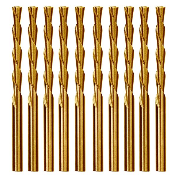 5/32" Drywall Cutout Drill Bit Sabre Point Titanium Cut Out Router Cut Bit-10Pcs