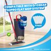 6 Pack Replacement Mop Pads Compatible with O-Cedar H2prO Flat Mop System, Machine Washable & Reusable Microfiber Mop Heads Replacements for Ocedar Flat Mop Floor Clean