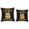 Taco cat Throw Pillow