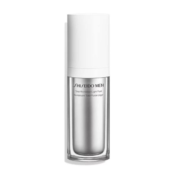 Shiseido Men Total Revitalizer Light Fluid - 70 mL - Anti-Aging Lightweight Moisturizer - Non-Comedogenic - Ideal for Normal, Oily & Combination Skin Types