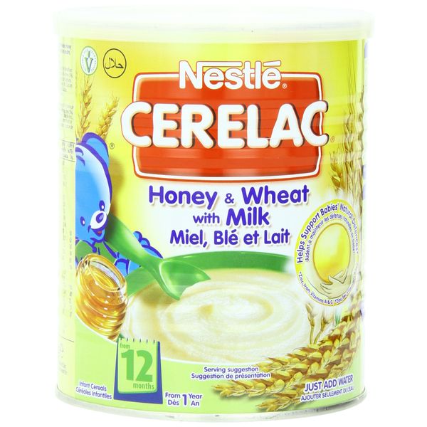 Nestle Cerelac, Honey and Wheat with Milk (From 12 Months), 14.11-Ounce Cans (Pack of 4)