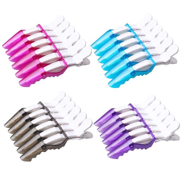 24 PCS Plastic Crocodile Hair Hairdressing, Sectioning Clamp Hair Styling Clips