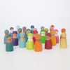 Grimm’s Friends Wooden Dolls, rainbow