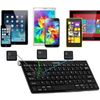 Navitech Black Wireless Bluetooth Multi OS Keyboard Compatible With All Android/Windows & IOS Tablets Including The 10.1" Fusion5 Windows Tablet PC