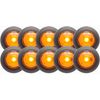 Optronics 10 Pack 3/4" Amber LED Non Directional Marker Light MCL10AKB Grommet