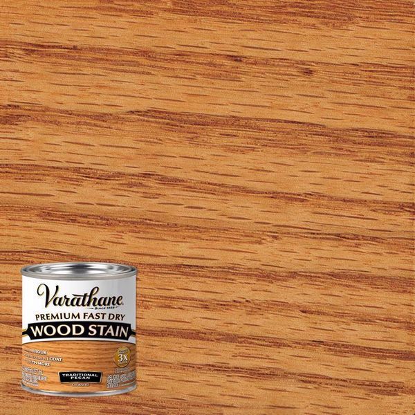 Varathane 262032 Traditional Pecan Premium Oil-Based Fast Dry Wood Stain 1/2 pt.