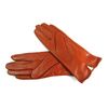 Ladies Real Leather Stripe Detail Gloves (MEDIUM, RED)
