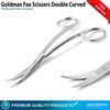 Dental Goldman Fox Scissors Double Curved Micro Iris Gum Super Cut Shears