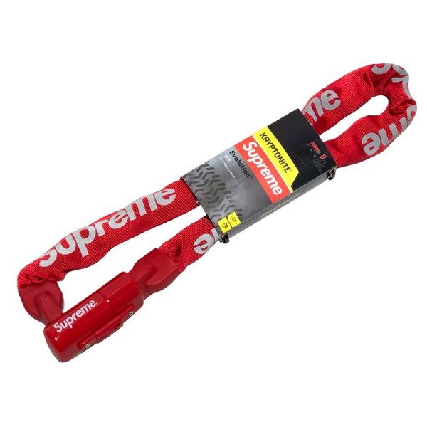 SUPREME Kryptonite Integrated Chain Lock RED, special order, 21SS, new, red