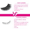 False Eyelashes 3D Faux Mink Fake Eyelashes Handmade by FADVAN Dramatic Thick Crossed Cluster False Eyelashes (5 Pairs)