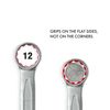Teng Tools 34mm Metric Combination Open and Box End Spanner Wrench - 600534, Silver