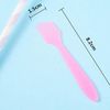 100pcs Plastic Spatulas Cosmetic Scoop Stick Spatula Applicator Tool for Mixing and DIY Mask Facial Cream Makeup Skin Care Products 3.2" Reusable (Purple)
