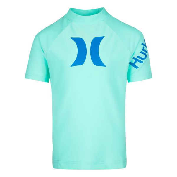 Hurley Boys' UPF 50+ Rash Guard, Aurora Green