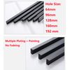 Qrity 2 Units L 90° Kitchen Cupboard Cabinet Door Handle Pull Knobs Dresser Drawer Handle Sets, Aluminum Alloy, Solid, 192mm