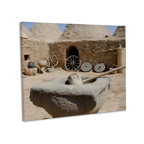 3dRose, Turkey, Mesopotamia, Harran, Mud beehive homes-AS37 CMI0408 - Cindy Miller Hopkins, Museum Grade Canvas Wrap 10x8